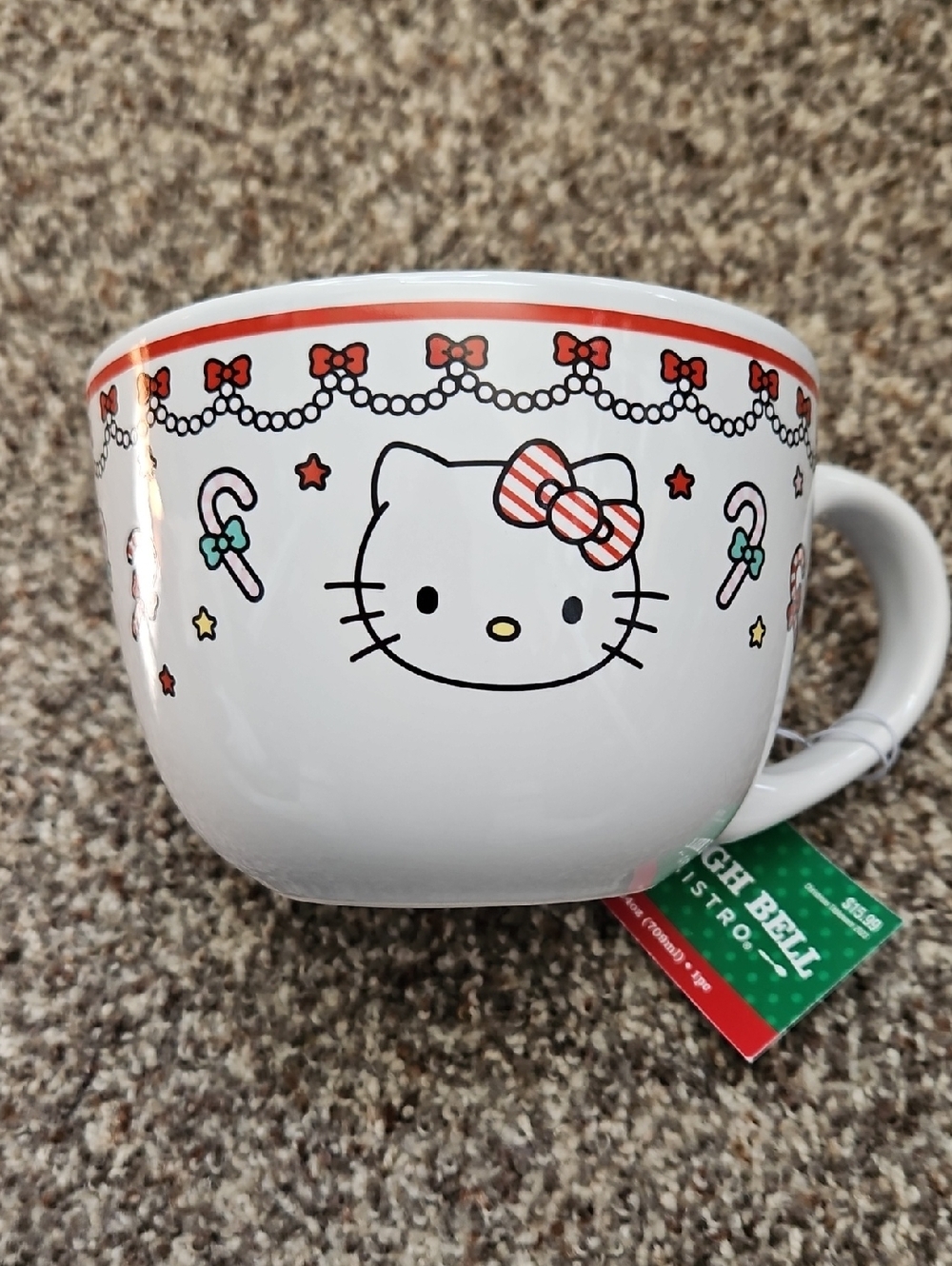 Hello Kitty Large Licensed Drink Soup Mug Cup NWT